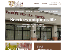 Tablet Screenshot of phelpsfunerals.com